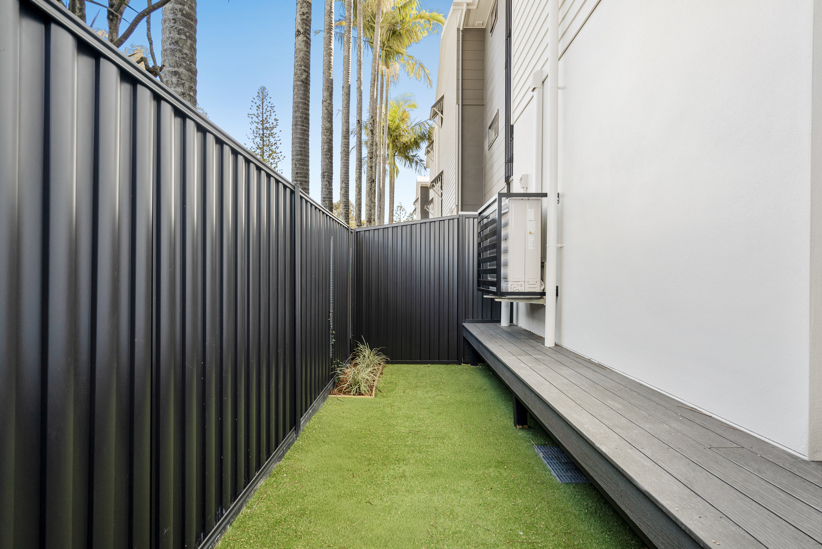 The Violet side courtyard